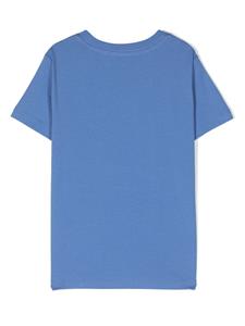 Ralph Lauren Kids Katoenen T-shirt met borduurwerk - Blauw