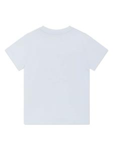 Aigner Kids logo-print cotton T-shirt - Blauw