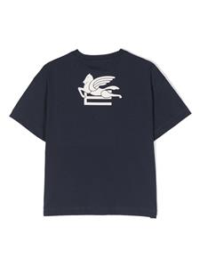 ETRO KIDS T-shirt met logoprint - Blauw