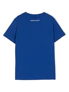Save The Duck Kids T-shirt van biologisch katoen met logoprint - Blauw