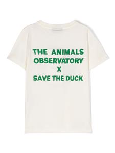 Save The Duck Kids x The Animals Observatory katoenen T-shirt - Beige