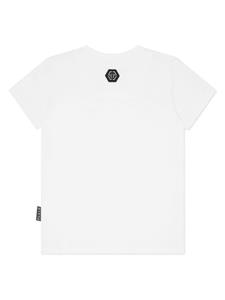 Philipp Plein Junior T-shirt met tijgerprint - Wit
