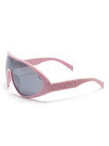 Moschino Eyewear Zonnebril met schild montuur - Roze