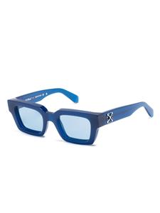 Off-White Virgil zonnebril met vierkant montuur - Blauw
