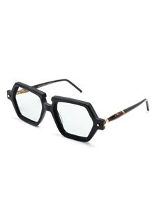 Kuboraum P19 zonnebril met geometrisch montuur - Zwart