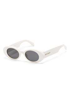 Palm Angels Eyewear Gilroy zonnebril met ovalen montuur - Wit
