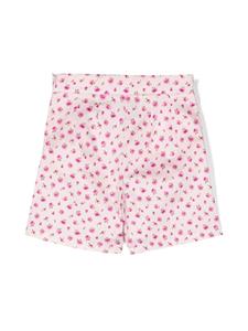 Simonetta Shorts met bloemenprint - Roze