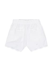 Stella McCartney Kids Shorts met broderie anglaise - Wit