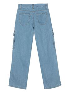 LIU JO Jeans met logoplakkaat - Blauw