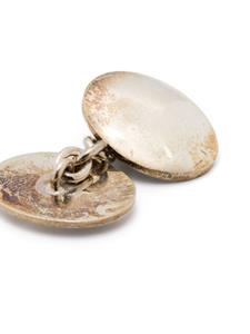 Aspinal Of London Ovalen manchetknopen - Zilver