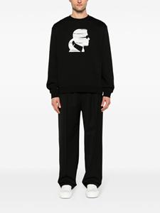 Karl Lagerfeld Ikonik Karl katoenen sweater - Zwart