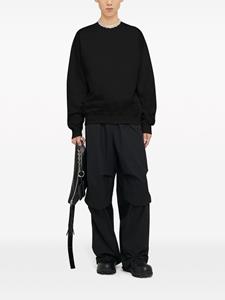 Jil Sander Sweater met geborduurd logo - Zwart