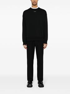 Calvin Klein Sweater met logoprint - Zwart