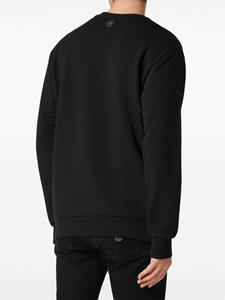 Philipp Plein Sweater met print en ronde hals - Zwart