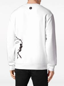 Philipp Plein Katoenen sweater met logoprint - Wit