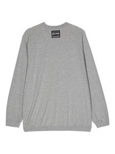 Undercover Katoenen sweater met logopatch - Grijs