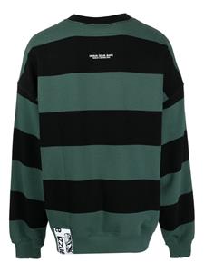 Izzue Gestreepte sweater met logo-applicatie - Zwart