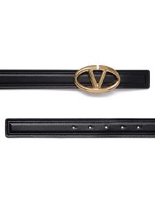 Valentino Garavani VLogo Signature leather belt - Zwart