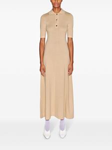 Rosetta Getty Wollen midi-jurk - Beige