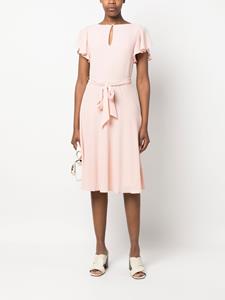 Lauren Ralph Lauren Midi-jurk met ceintuur - Roze