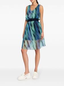 Armani Exchange Mini-jurk met print - Blauw