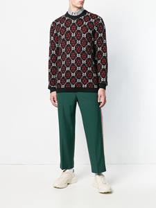 Gucci monogram knit jumper - Zwart