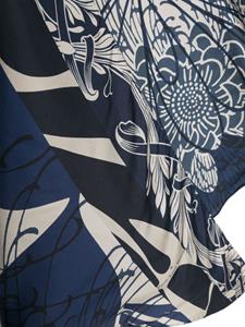 Pierre-Louis Mascia floral-print silk scarf - Blauw