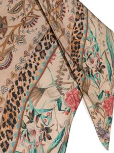 Pierre-Louis Mascia graphic-print silk scarf - Beige