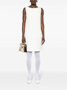 Moschino A-lijn katoenen mini-jurk - Wit