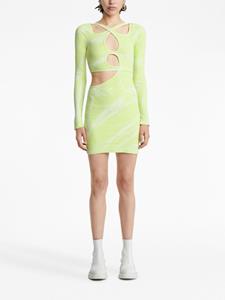 Dion Lee Mini-jurk met vervaagd-effect - Groen