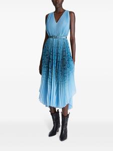 Ermanno Scervino Midi-jurk met slangenprint - Blauw