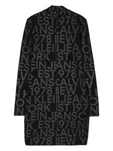 Calvin Klein Jeans Mini-jurk met logoprint - Zwart