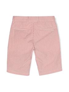 Fay Kids Gestreepte seersucker katoenen shorts - Rood