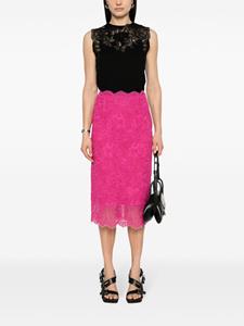 Ermanno Scervino Midi-rok met kant - Roze