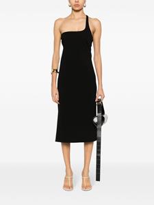 Gauchère Midi-jurk met halternek - Zwart