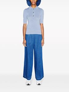Rosetta Getty High waist jeans met wijde pijpen - Blauw