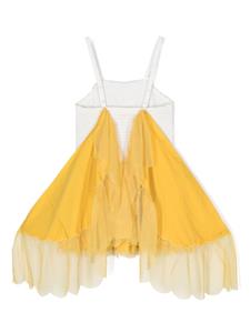 Stella McCartney Kids Katoenen jurk met borduurwerk - Wit