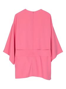 Elie Saab Cady zijden blouse met ceintuur - Roze
