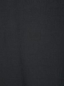 Saint Laurent Sjaal met logo jacquard van modalblend - Zwart