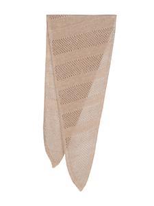 OUR LEGACY Triangel opengebreide sjaal - Beige
