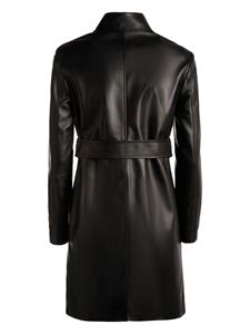 Bally belted nappa-leather coat - Zwart