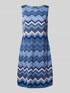 Betty Barclay Sommerkleid Kleid Kurz ohne Arm, Blue/Cream