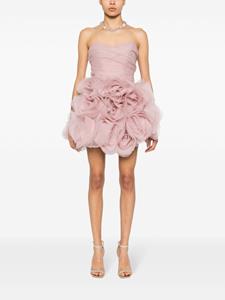 Ana Radu Mini-jurk met bloemen applicatie - Roze