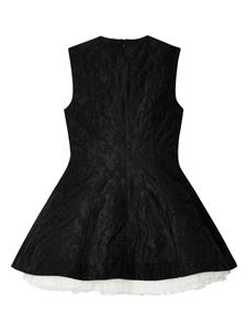 SHUSHU/TONG Mini-jurk met geplooide afwerking - Zwart