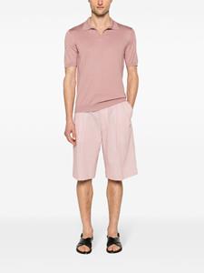 Lardini Mid waist bermuda shorts met krijtstreep - Roze