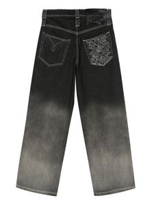 FEDERICO CINA Jeans met vervaagd effect - Zwart