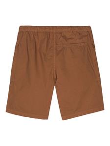 ASPESI Katoenen shorts met logopatch - Bruin