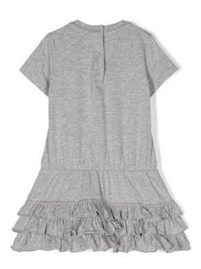 Moncler Enfant Mini-jurk met logo-applicatie - Grijs