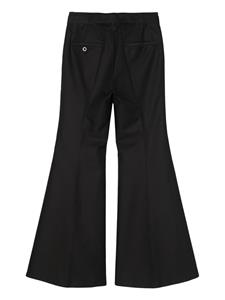Sacai tailored flared trousers - Zwart