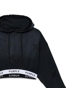 Purple Brand Hoodie met logoband - Zwart